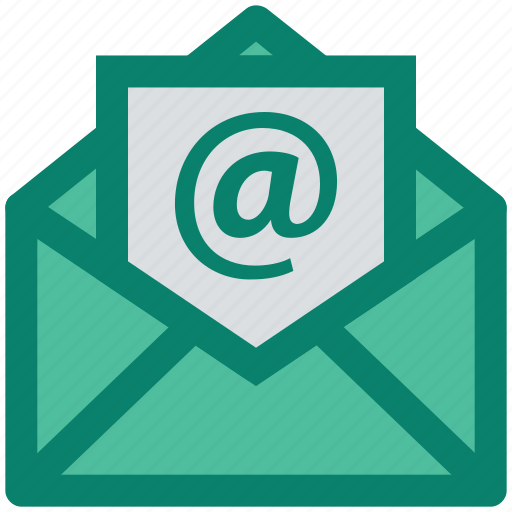 At, digital, envelope, mail, message, open envelope, open letter icon - Download on Iconfinder