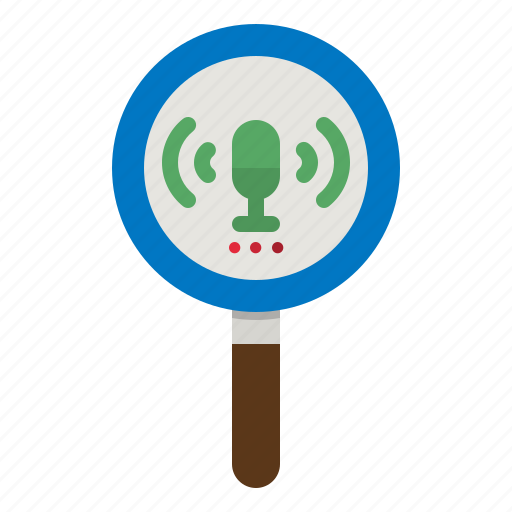 Voice, commander, search, magnifly, glass icon - Download on Iconfinder