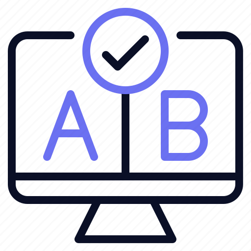 A-b, testing, split, seo, type, blood, web icon - Download on Iconfinder