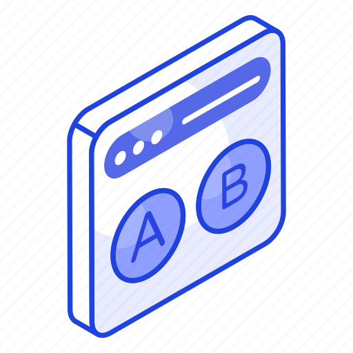 Ab, testing, website, webpage, multivariate, display, comparing icon - Download on Iconfinder