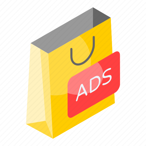 Shopping, bag, marketing, ads, handbag, carryall, commerce icon - Download on Iconfinder