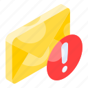 spam, mail, email, error, alert, junk, letter