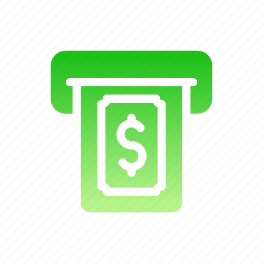 Withdrawal, money, atm, machine, dollar, finance icon - Download on Iconfinder
