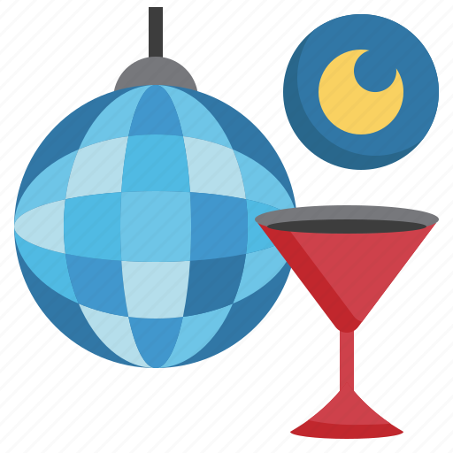 Nightlife, night, club, clubhouse, party, entertainment icon - Download on Iconfinder