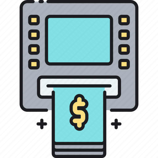Atm, atm fees, bank in, deposit, fees, withdrawal icon - Download on Iconfinder