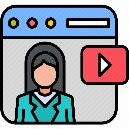 Youtuber, media, online, play, video, views, watching icon - Download on Iconfinder