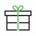 bow, box, christmas, decoration, gift, red, ribbon
