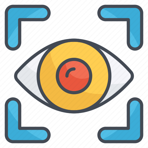 Scanning, data, vision, eye, iris, view icon - Download on Iconfinder