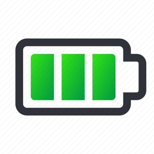 Battery, charged, full, full battery, charging, power icon - Download on Iconfinder