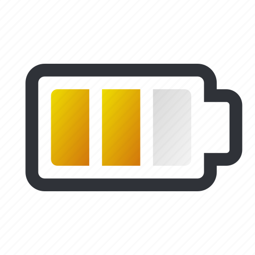 Battery, half icon - Download on Iconfinder on Iconfinder