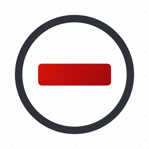 Delete, minus, negative, cancel, remove icon - Download on Iconfinder