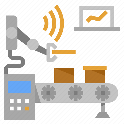 Industrial, iot, industry, production, productivity, network, digital transformation icon - Download on Iconfinder