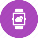 app, clock, clouds, smart, watch, weather, wrist