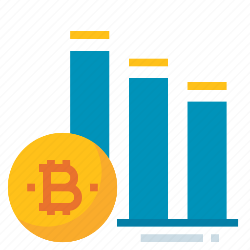 Bitcoin, chart, decrease, graph, growth icon - Download on Iconfinder