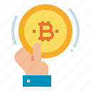 bitcoin, exchange, hand, payment, transaction