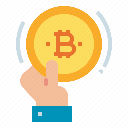 Bitcoin, exchange, hand, payment, transaction icon - Download on Iconfinder