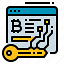 access, bitcoin, digital, key, security