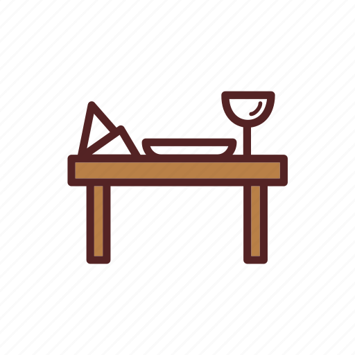 Dinner, dish, glass, table icon - Download on Iconfinder