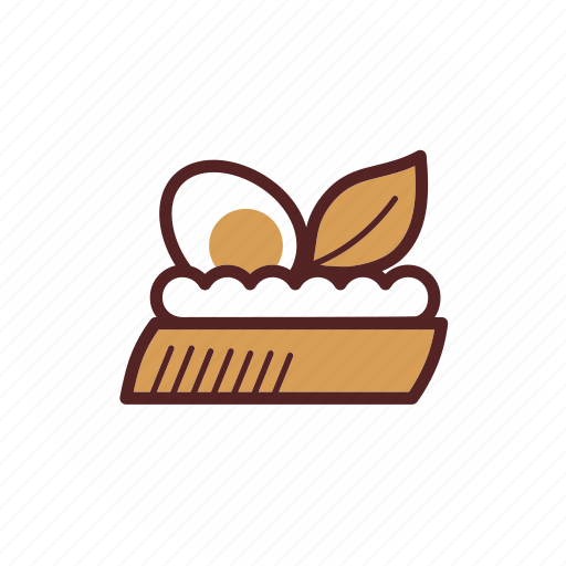 Appetizer, bread, dinner, egg, food, spread, starter icon - Download on Iconfinder