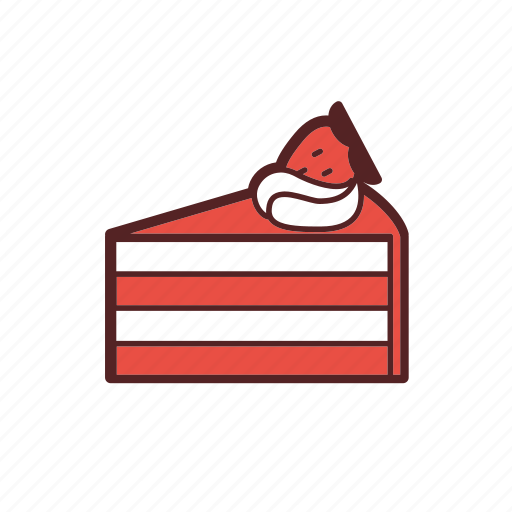 Cake, cream, dessert, dinner, food, meal, strawberry icon - Download on Iconfinder