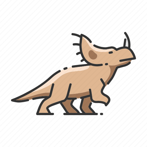 Animal, dinosaur, rhino, sinoceratops icon - Download on Iconfinder