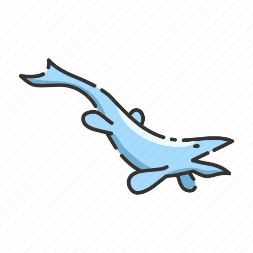 Animal, dinosaur, mosasaurus, whale icon - Download on Iconfinder