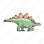 animal, dinosaur, stegosaurus 