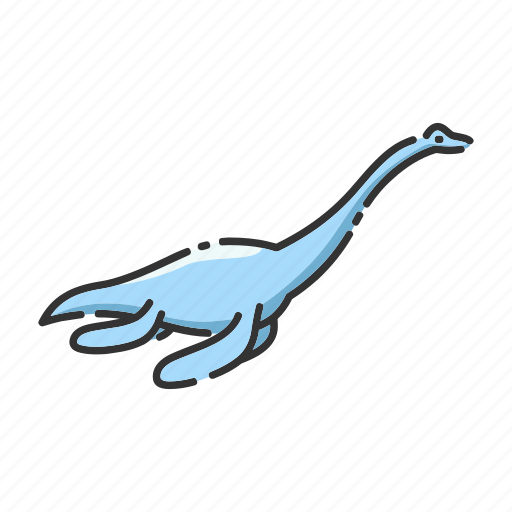 Animal, dinosaur, elasmosaurus, ocean icon - Download on Iconfinder