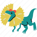 dilophosaurus, dinosaur, jurassic, carnivores