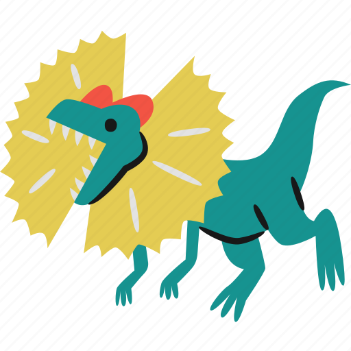 Dilophosaurus, dinosaur, jurassic, carnivores icon - Download on Iconfinder