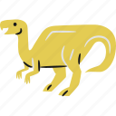 hadrosaurus, dinosaur, jurassic, herbivore