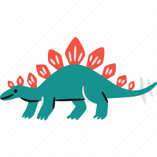 Stegosaurus, dinosaur, jurassic, herbivore icon - Download on Iconfinder