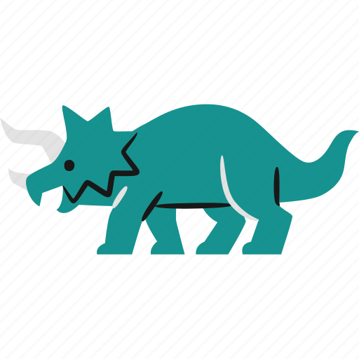 Triceratops, dinosaur, jurassic, herbivore icon - Download on Iconfinder