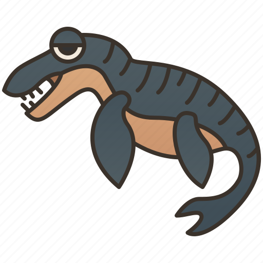 Carnivore, dinosaur, liopleurodon, marine, reptile icon - Download on Iconfinder