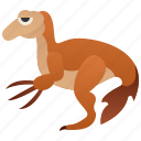 carnivorous, cretaceous, dinosaur, therizinosaurus, theropod