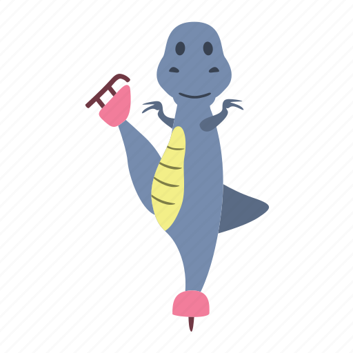 Character, cute, dino, dinosaur, happy, skates icon - Download on Iconfinder
