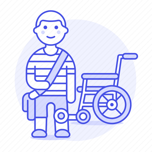 Leg, impairment, wheelchair, mobility, artificial, man, disability icon - Download on Iconfinder