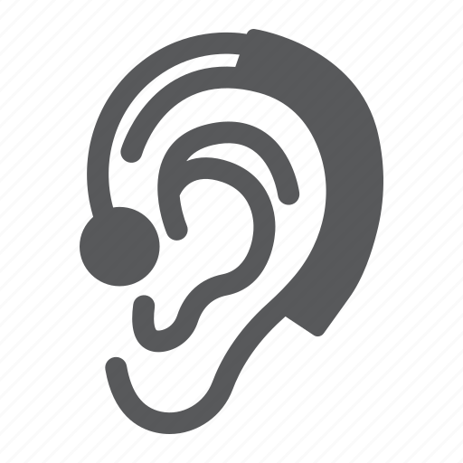 Ear, disability, hear, hearing, deafness, aid, deaf icon - Download on Iconfinder