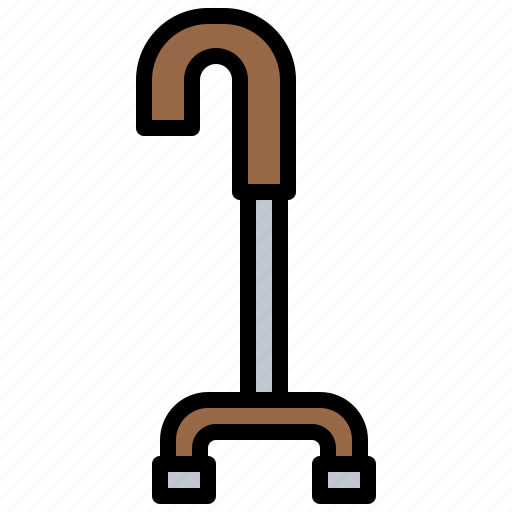 Crutch, disability, healthcare, medical, walking icon - Download on Iconfinder