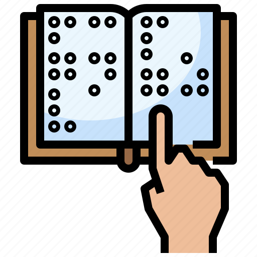 Book, braille, education, reading, text icon - Download on Iconfinder