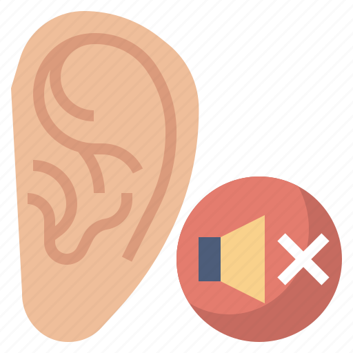 Cancel, ear, hearing, hospital, medical, signaling icon - Download on Iconfinder