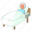 bed, old, woman, bedroom, female 