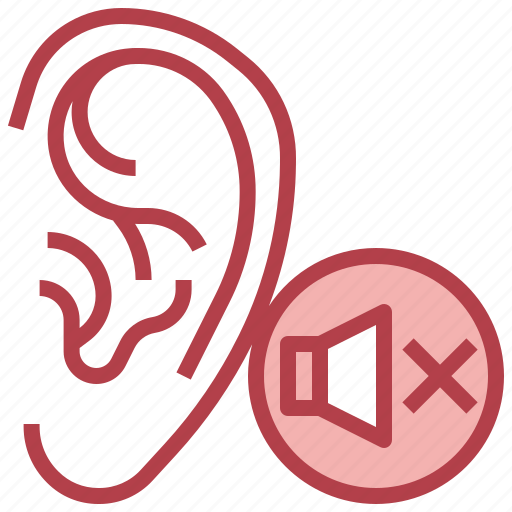Cancel, ear, hearing, hospital, medical, signaling icon - Download on Iconfinder