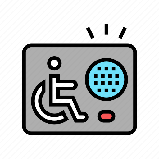 Device, technology, elevator, disability, communication, disabled icon - Download on Iconfinder