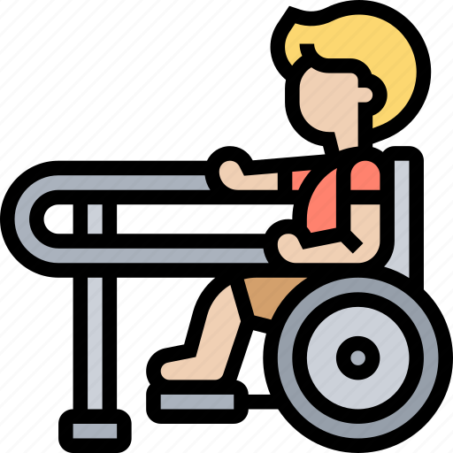 Railing, wheelchair, ramps, handle, safety icon - Download on Iconfinder