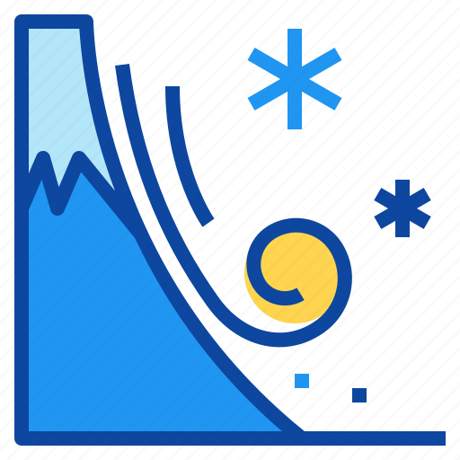 Avalenche, disaster, nature, risk, snowslide icon - Download on Iconfinder
