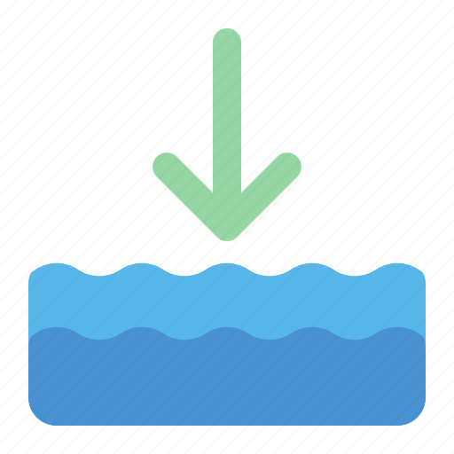 Low, flood, waves, disaster icon - Download on Iconfinder