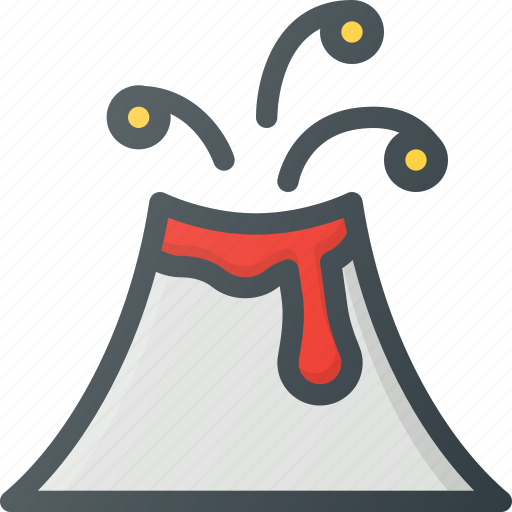 Catastrophe, disaster, erruption, volcanic, weather icon - Download on Iconfinder