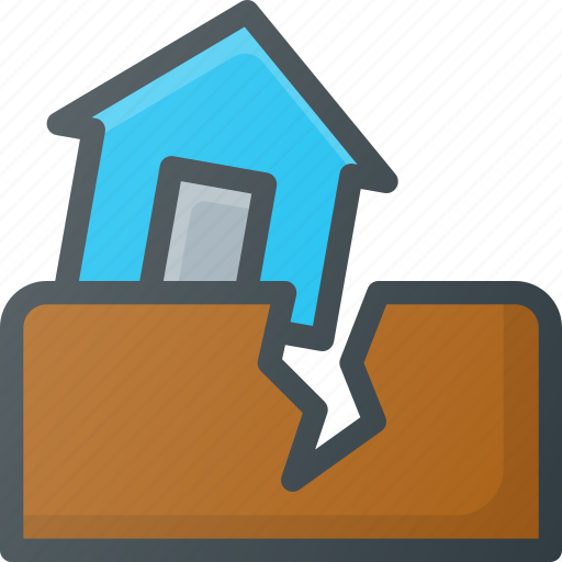 Catastrophe, disaster, earthquake, weather icon - Download on Iconfinder
