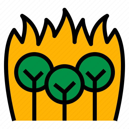 Disaster, fire, forest, nature, widefire icon - Download on Iconfinder
